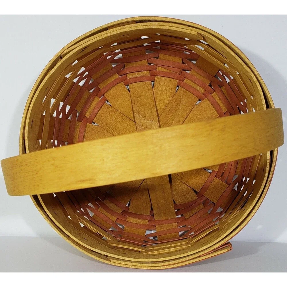 Used ~ Longaberger 1998 MOTHER’S DAY “Rings and Things” BASKET #10383 +New Pouch